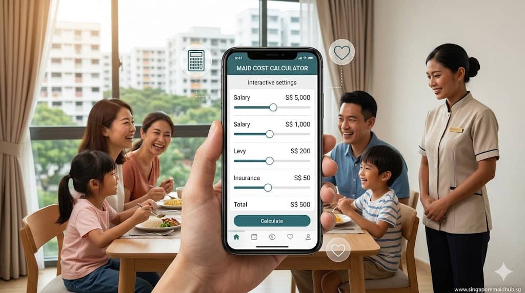 Interactive Maid Cost Calculator Singapore 2026: Estimate Salary, Levy, and Hidden Fees for Helper Hiring Today